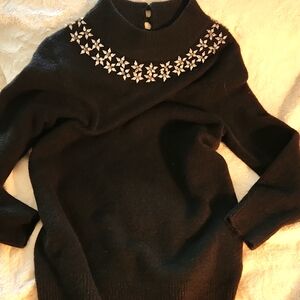 Soft Warm Sweater With Bling.  Holiday Ready!!  *